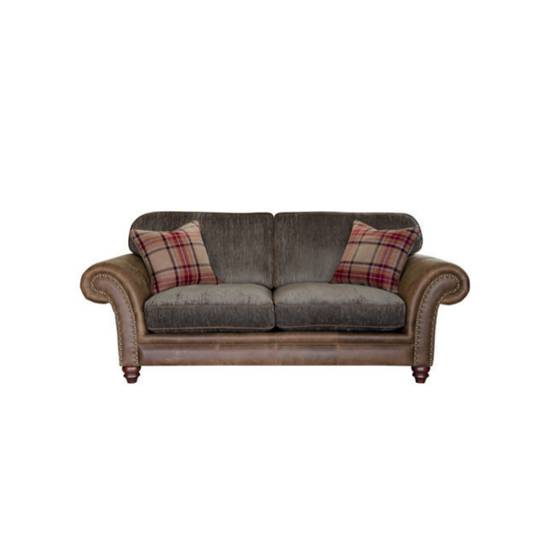 A&J Hudson 2 Seater Leather Sofa with Standard Back